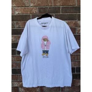 Dipset KILLA CAM BEAR Limited Edition White T-Shirt Tee Size Mens XL Band Rapper